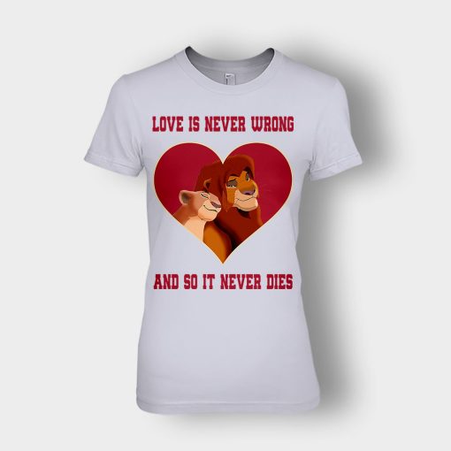 Love-Is-Never-Wrong-So-It-Never-Dies-The-Lion-King-Disney-Inspired-Ladies-T-Shirt-Sport-Grey