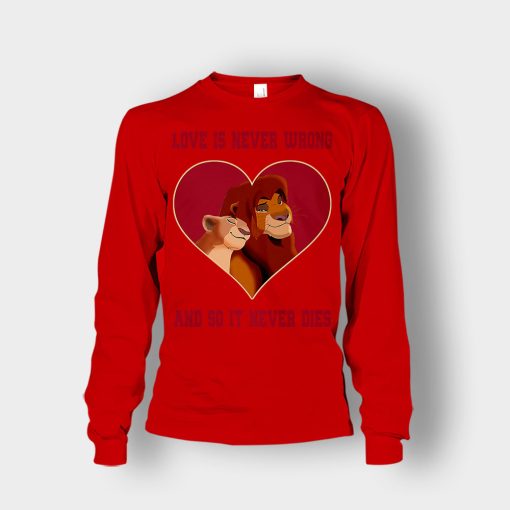 Love-Is-Never-Wrong-So-It-Never-Dies-The-Lion-King-Disney-Inspired-Unisex-Long-Sleeve-Red