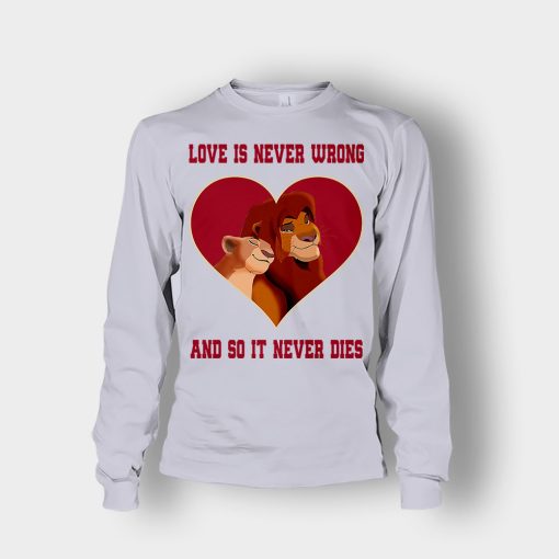Love-Is-Never-Wrong-So-It-Never-Dies-The-Lion-King-Disney-Inspired-Unisex-Long-Sleeve-Sport-Grey