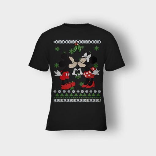 Love-Line-Christmas-Disney-Mickey-Inspired-Kids-T-Shirt-Black