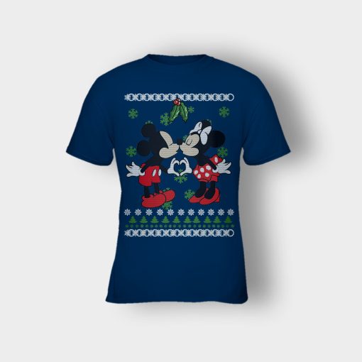 Love-Line-Christmas-Disney-Mickey-Inspired-Kids-T-Shirt-Navy