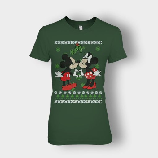 Love-Line-Christmas-Disney-Mickey-Inspired-Ladies-T-Shirt-Forest