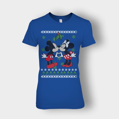 Love-Line-Christmas-Disney-Mickey-Inspired-Ladies-T-Shirt-Royal