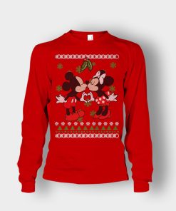 Love-Line-Christmas-Disney-Mickey-Inspired-Unisex-Long-Sleeve-Red
