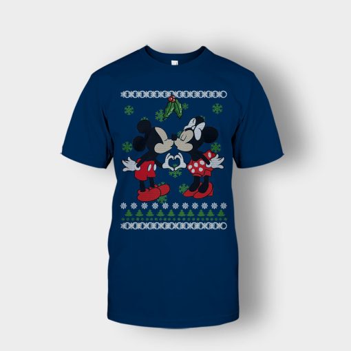 Love-Line-Christmas-Disney-Mickey-Inspired-Unisex-T-Shirt-Navy