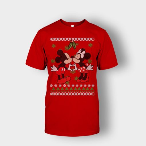 Love-Line-Christmas-Disney-Mickey-Inspired-Unisex-T-Shirt-Red