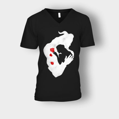 Love-No-Borders-Disney-Beauty-And-The-Beast-Unisex-V-Neck-T-Shirt-Black