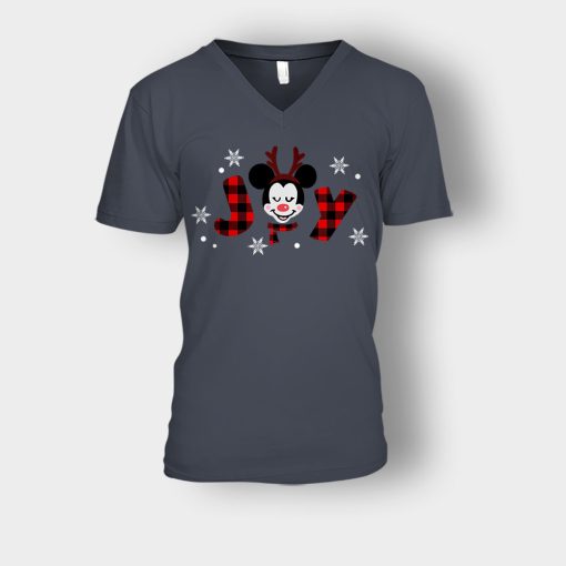 Magical-Christmas-Mouse-Disney-Inspired-Unisex-V-Neck-T-Shirt-Dark-Heather