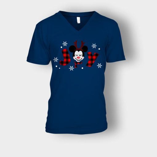 Magical-Christmas-Mouse-Disney-Inspired-Unisex-V-Neck-T-Shirt-Navy