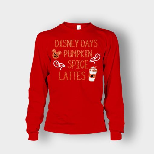 Magical-Days-and-Pumpkin-Spice-Disney-Inspired-Unisex-Long-Sleeve-Red