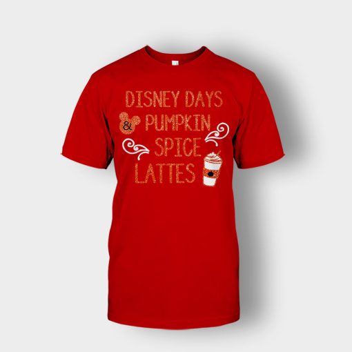 Magical-Days-and-Pumpkin-Spice-Disney-Inspired-Unisex-T-Shirt-Red
