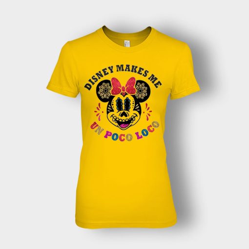 Magical-Un-Poco-Loco-Minnie-Disney-Mickey-Inspired-Ladies-T-Shirt-Gold