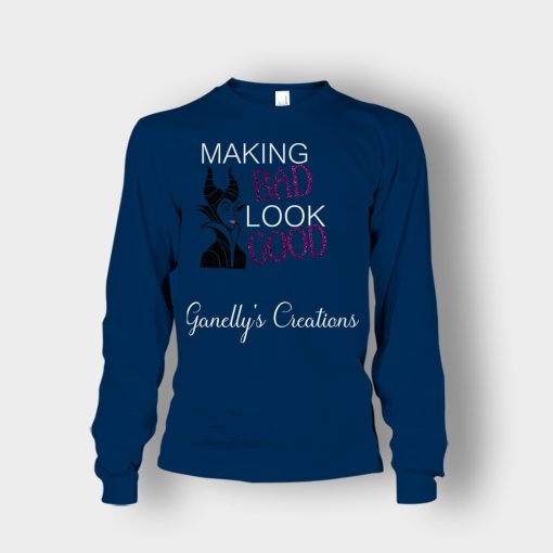 Making-Bad-Look-Good-Disney-Maleficient-Inspired-Unisex-Long-Sleeve-Navy