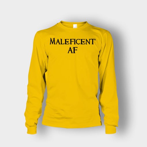 Maleficent-AF-T-Disney-Maleficient-Inspired-Unisex-Long-Sleeve-Gold