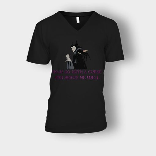 Maleficent-Curse-Quote-Disney-Maleficient-Inspired-Unisex-V-Neck-T-Shirt-Black