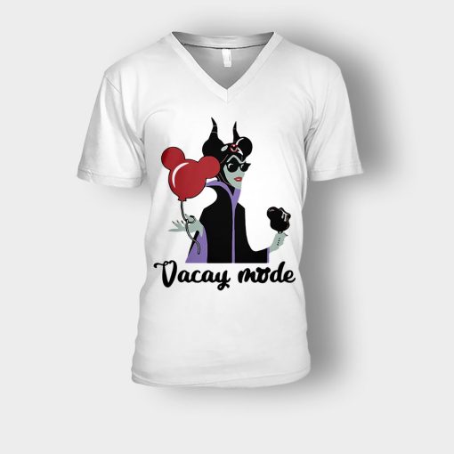 Maleficent-Disney-Vacay-mode-Unisex-V-Neck-T-Shirt-White