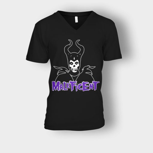 Maleficent-Misfits-Disney-Villains-Unisex-V-Neck-T-Shirt-Black