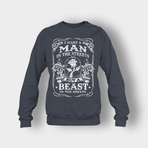 Man-Is-The-Street-Beauty-In-The-Sheet-Disney-Beauty-And-The-Beast-Crewneck-Sweatshirt-Dark-Heather