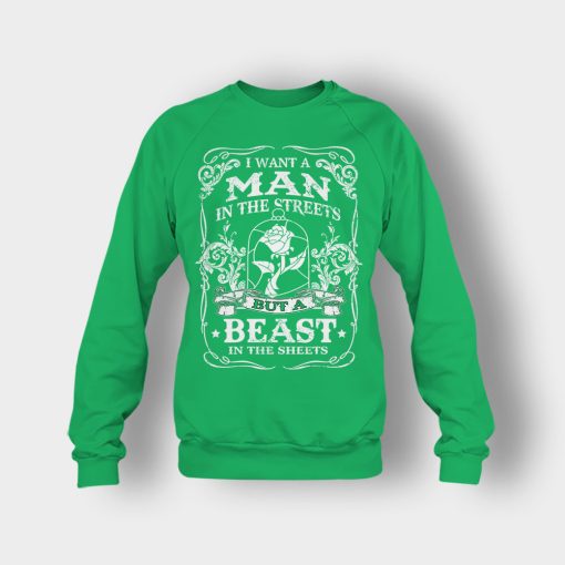 Man-Is-The-Street-Beauty-In-The-Sheet-Disney-Beauty-And-The-Beast-Crewneck-Sweatshirt-Irish-Green