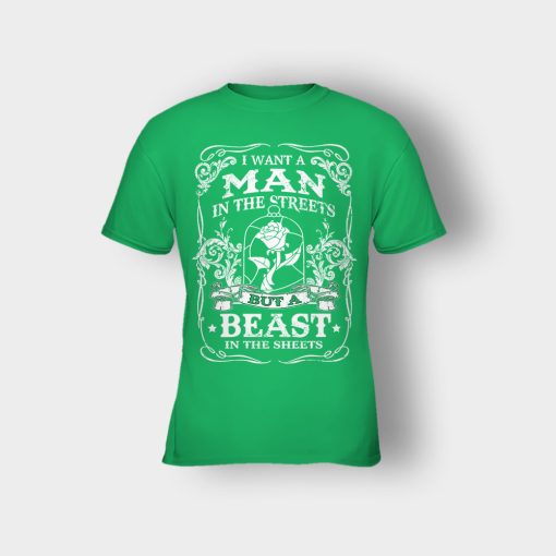 Man-Is-The-Street-Beauty-In-The-Sheet-Disney-Beauty-And-The-Beast-Kids-T-Shirt-Irish-Green