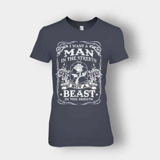 Man-Is-The-Street-Beauty-In-The-Sheet-Disney-Beauty-And-The-Beast-Ladies-T-Shirt-Dark-Heather