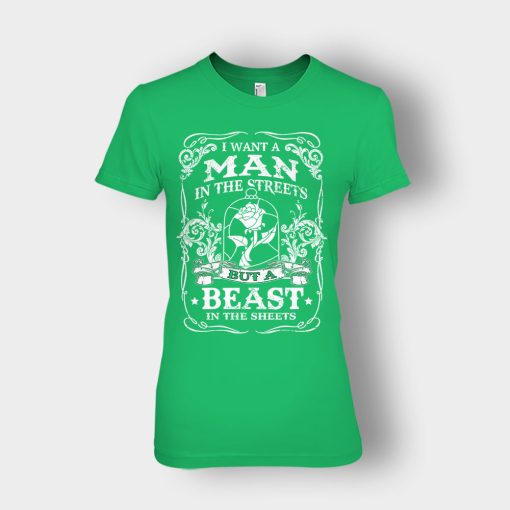 Man-Is-The-Street-Beauty-In-The-Sheet-Disney-Beauty-And-The-Beast-Ladies-T-Shirt-Irish-Green