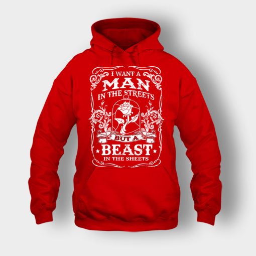 Man-Is-The-Street-Beauty-In-The-Sheet-Disney-Beauty-And-The-Beast-Unisex-Hoodie-Red