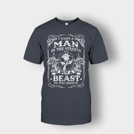 Man-Is-The-Street-Beauty-In-The-Sheet-Disney-Beauty-And-The-Beast-Unisex-T-Shirt-Dark-Heather