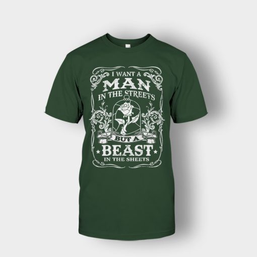 Man-Is-The-Street-Beauty-In-The-Sheet-Disney-Beauty-And-The-Beast-Unisex-T-Shirt-Forest