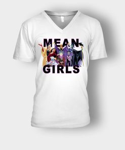 Mean-Girls-Disney-Villain-Unisex-V-Neck-T-Shirt-White