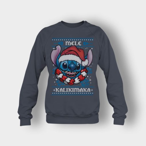 Mele-Kalimilaka-Disney-Lilo-And-Stitch-Crewneck-Sweatshirt-Dark-Heather