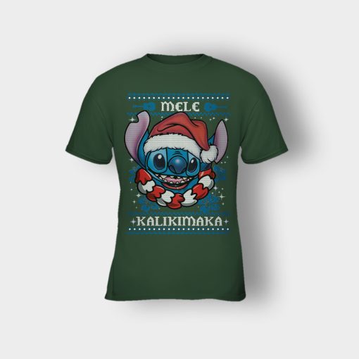 Mele-Kalimilaka-Disney-Lilo-And-Stitch-Kids-T-Shirt-Forest