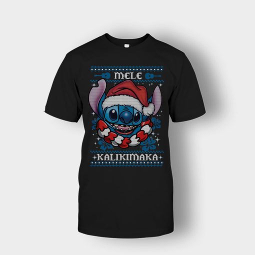 Mele-Kalimilaka-Disney-Lilo-And-Stitch-Unisex-T-Shirt-Black