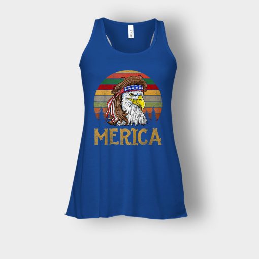Merica-Eagle-America-4th-Of-July-Independence-Day-Patriot-Bella-Womens-Flowy-Tank-Royal