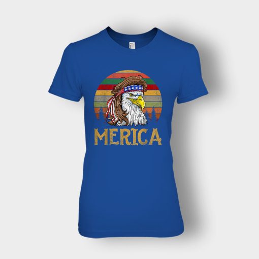 Merica-Eagle-America-4th-Of-July-Independence-Day-Patriot-Ladies-T-Shirt-Royal