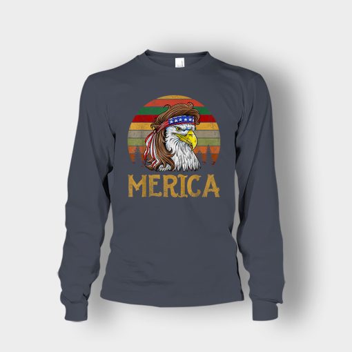 Merica-Eagle-America-4th-Of-July-Independence-Day-Patriot-Unisex-Long-Sleeve-Dark-Heather