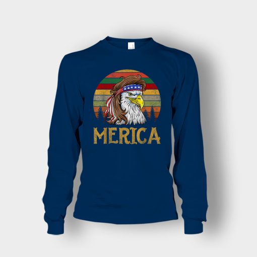 Merica-Eagle-America-4th-Of-July-Independence-Day-Patriot-Unisex-Long-Sleeve-Navy