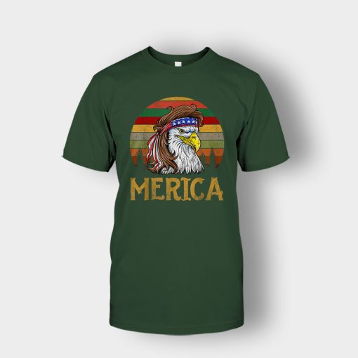 Merica-Eagle-America-4th-Of-July-Independence-Day-Patriot-Unisex-T-Shirt-Forest