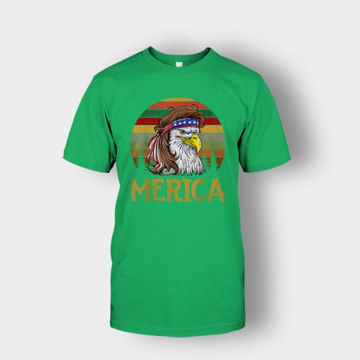 Merica-Eagle-America-4th-Of-July-Independence-Day-Patriot-Unisex-T-Shirt-Irish-Green