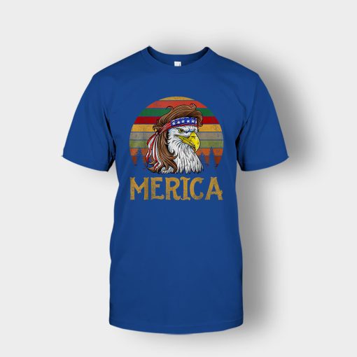 Merica-Eagle-America-4th-Of-July-Independence-Day-Patriot-Unisex-T-Shirt-Royal