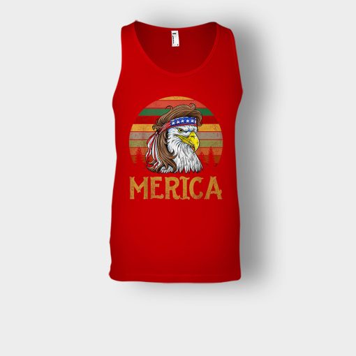 Merica-Eagle-America-4th-Of-July-Independence-Day-Patriot-Unisex-Tank-Top-Red