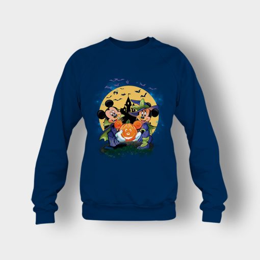 Mickey-And-Minnie-Halloween-Disney-Mickey-Inspired-Crewneck-Sweatshirt-Navy