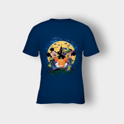 Mickey-And-Minnie-Halloween-Disney-Mickey-Inspired-Kids-T-Shirt-Navy