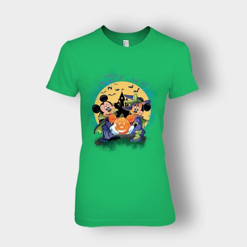 Mickey-And-Minnie-Halloween-Disney-Mickey-Inspired-Ladies-T-Shirt-Irish-Green