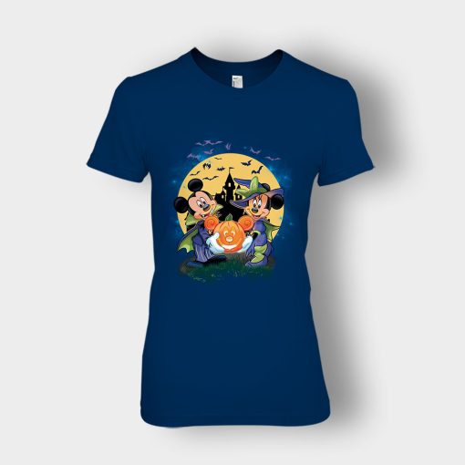 Mickey-And-Minnie-Halloween-Disney-Mickey-Inspired-Ladies-T-Shirt-Navy