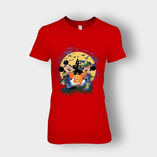 Mickey-And-Minnie-Halloween-Disney-Mickey-Inspired-Ladies-T-Shirt-Red