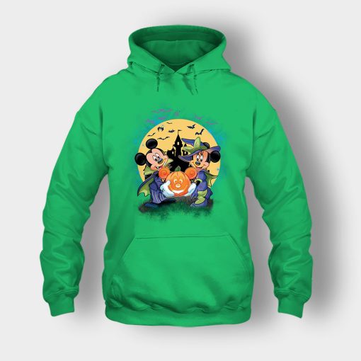 Mickey-And-Minnie-Halloween-Disney-Mickey-Inspired-Unisex-Hoodie-Irish-Green