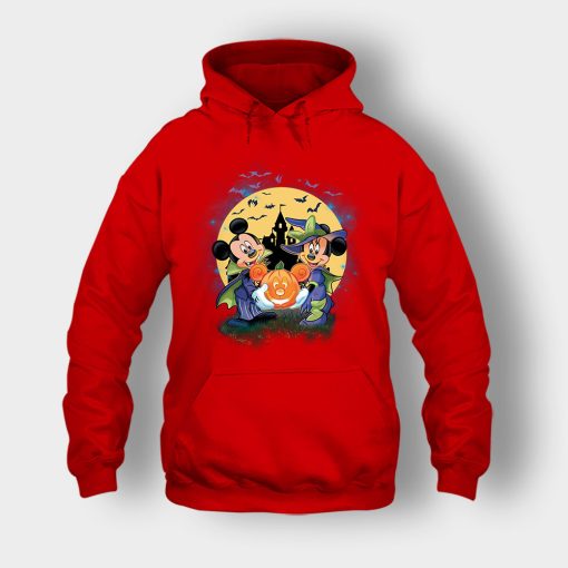Mickey-And-Minnie-Halloween-Disney-Mickey-Inspired-Unisex-Hoodie-Red