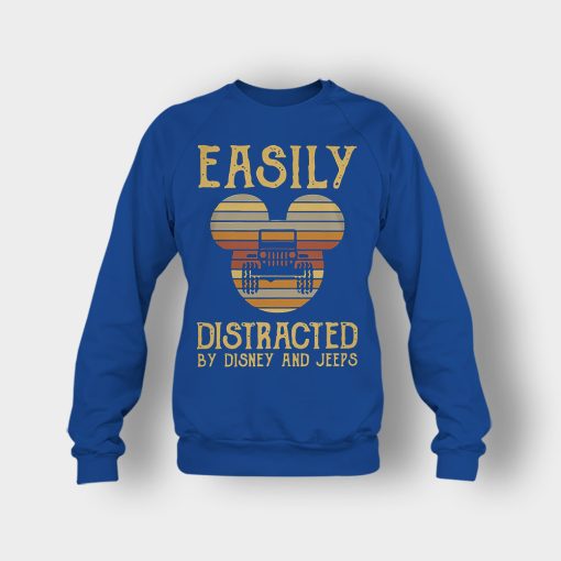 Mickey-Mouse-sunset-Easily-Distracted-By-Disney-And-Jeeps-Shirt-Crewneck-Sweatshirt-Royal