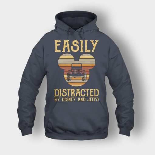 Mickey-Mouse-sunset-Easily-Distracted-By-Disney-And-Jeeps-Shirt-Unisex-Hoodie-Dark-Heather